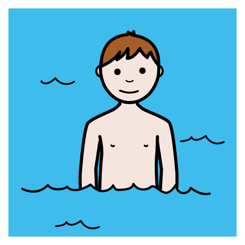 Pictograma de bañar para niños con TEA