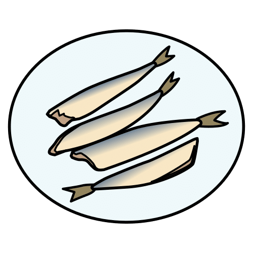 Pictograma de boquerones para niños con autismo y TEA