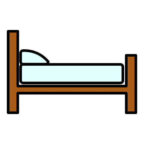 Pictograma de cama para niños con TEA