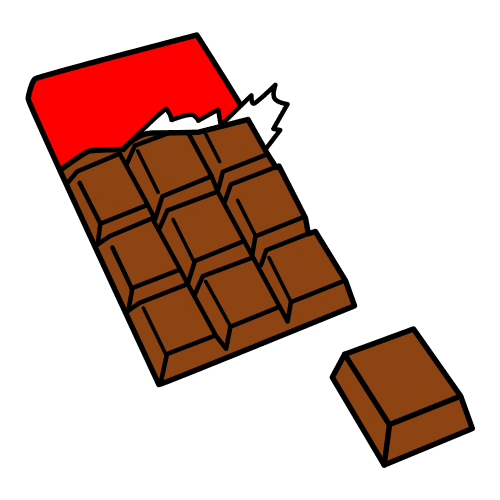 Pictograma de chocolate para niños con TEA
