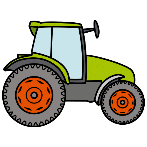 Pictograma de tractor para niños con TEA
