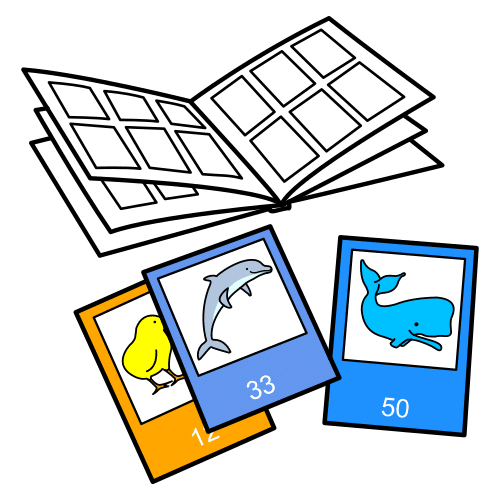 Pictograma de cromos para niños con autismo y TEA