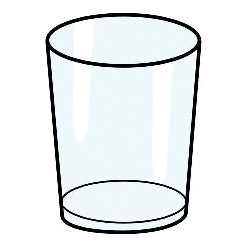 Pictograma de vaso para niños con TEA
