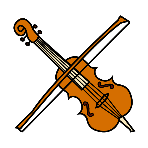 Pictograma de violín para niños con TEA