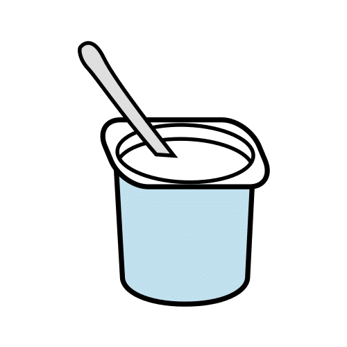Pictograma de yogur para niños con TEA