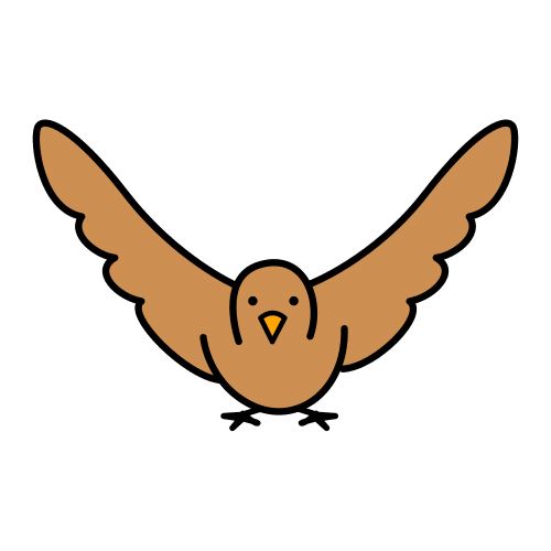 Pictograma de pájaro para niños con TEA