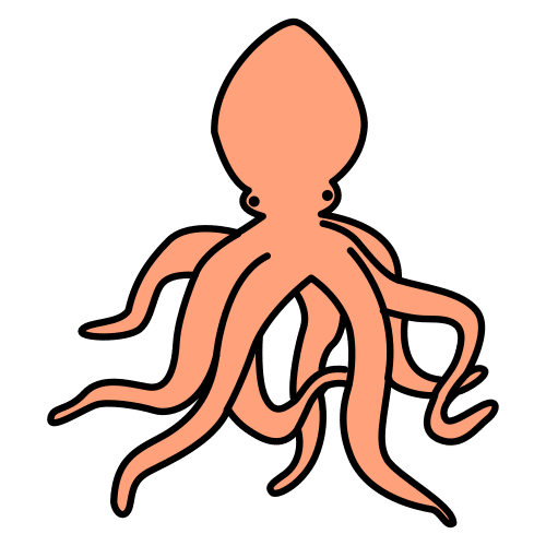 Pictograma de pulpo para niños con TEA