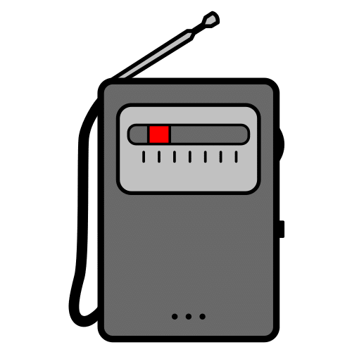 Pictograma de radio para niños con TEA