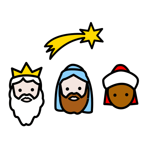 Pictograma de Reyes Magos para niños con TEA