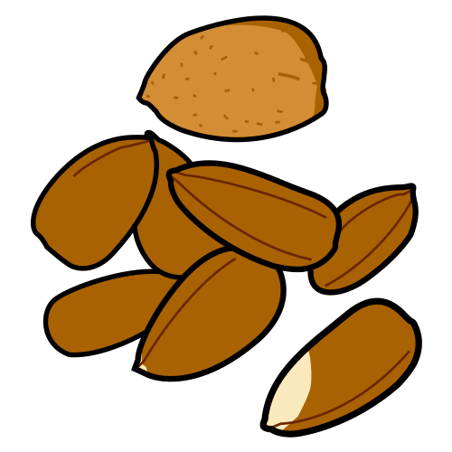 Pictograma de almendras para niños con TEA