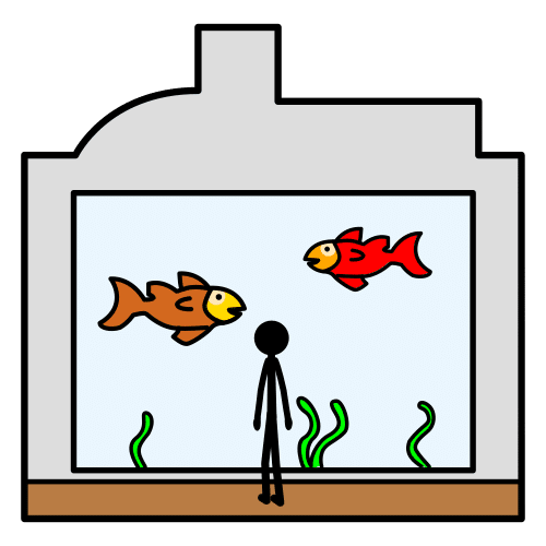 Pictograma de acuario para niños con autismo y TEA