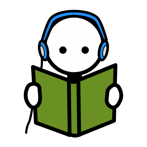 Pictograma de audiolibro para niños con autismo y TEA