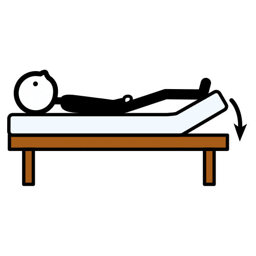 Pictograma de bajar la cama para niños con TEA