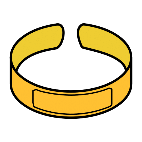 Pictograma de brazalete para niños con autismo y TEA