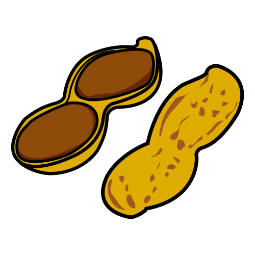 Pictograma de cacahuetes para niños con autismo y TEA