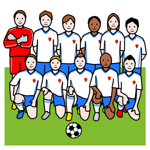 Pictograma de equipo para niños con autismo y TEA
