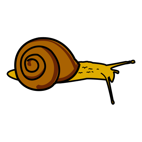 Pictograma de caracol para niños con autismo y TEA