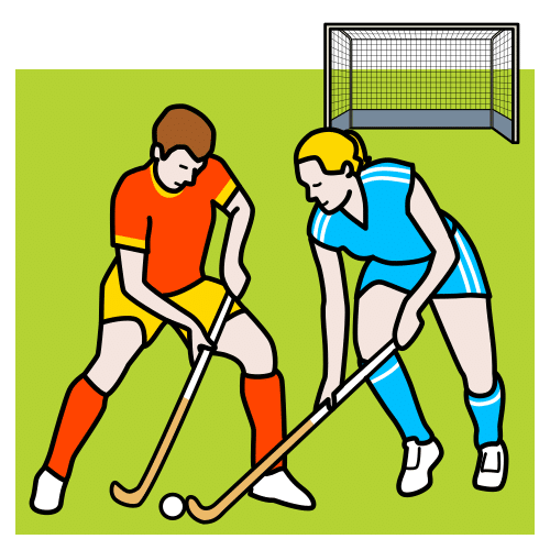 Pictograma de hockey para niños con autismo y TEA