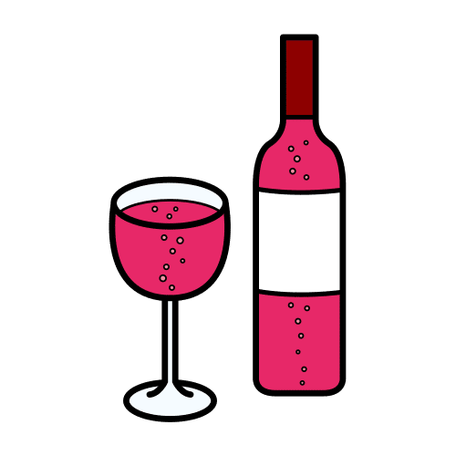 Pictograma de vino espumoso para niños con autismo y TEA