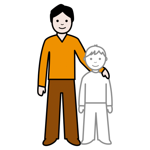 Pictograma de tutor para niños con autismo y TEA