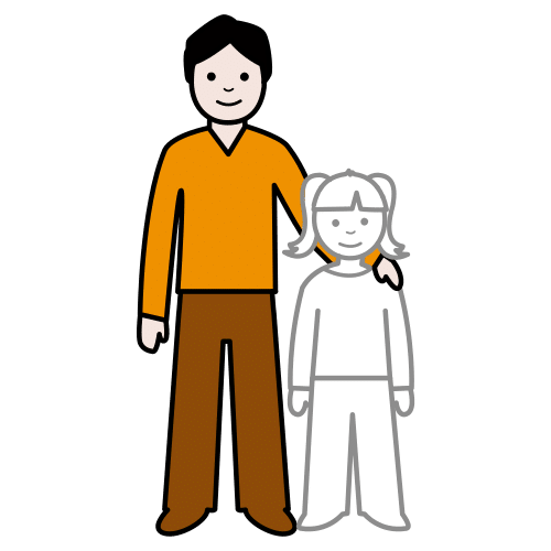 Pictograma de tutor para niños con autismo y TEA