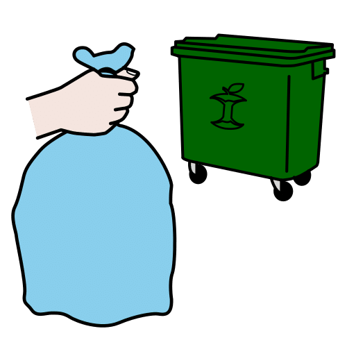 Pictograma de reciclar para niños con TEA