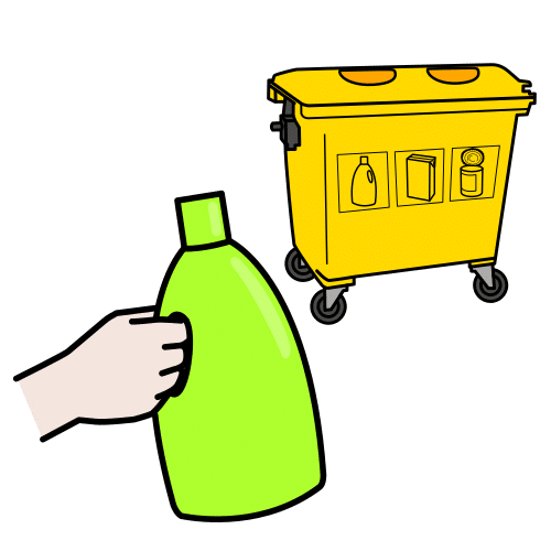 Pictograma de reciclar para niños con TEA