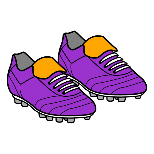 Pictograma de botas de fútbol para niños con TEA