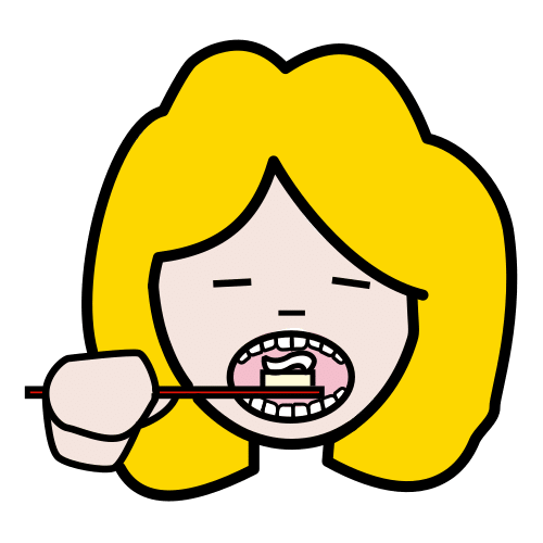 Pictograma de cepillar los dientes para niños con autismo y TEA
