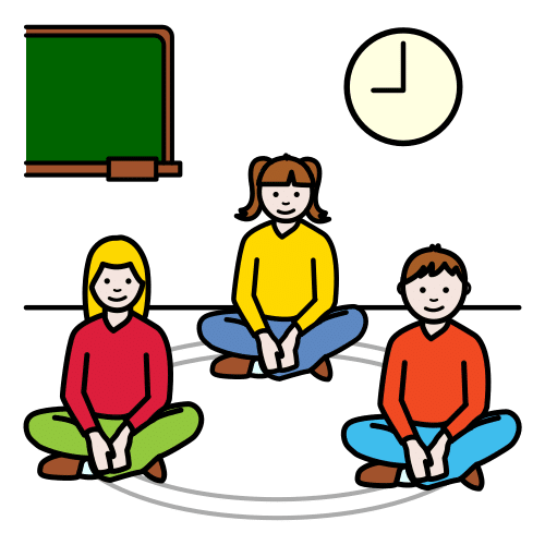 Pictograma de asamblea para niños con TEA