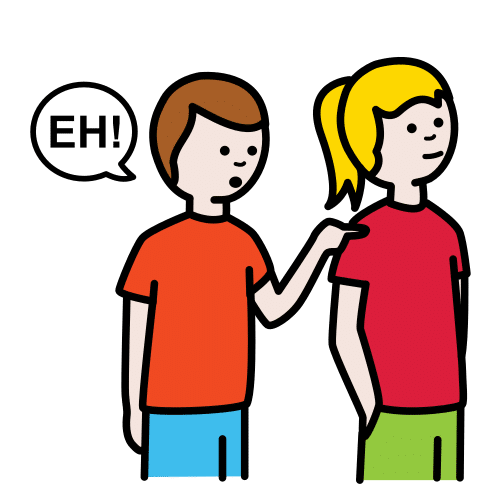 Pictograma de llamar para niños con autismo y TEA