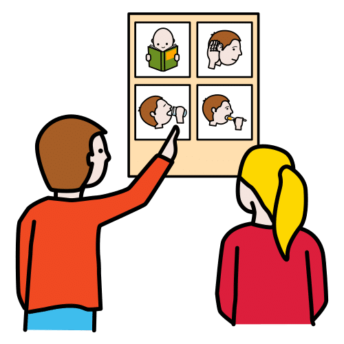 Pictograma de comunicar para niños con TEA