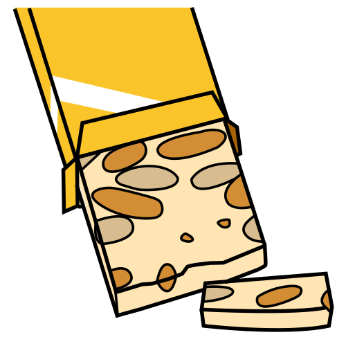 Pictograma de turrón para niños con TEA