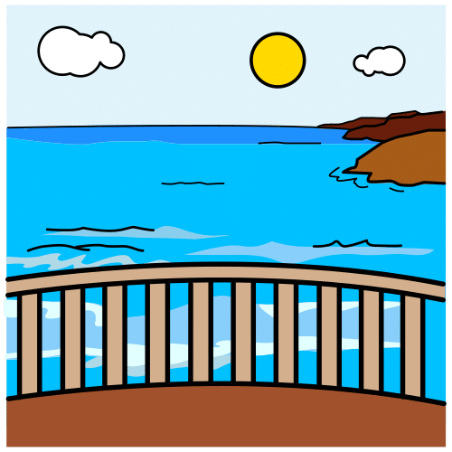 Pictograma de mirador para niños con TEA