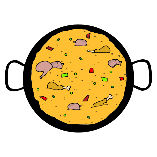 Pictograma de paella para niños con autismo y TEA