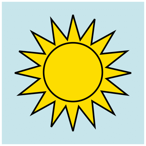 Pictograma de Sol para niños con TEA