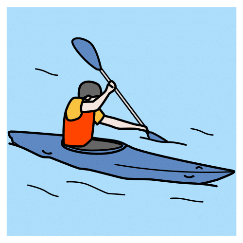 Pictograma de remar para niños con TEA