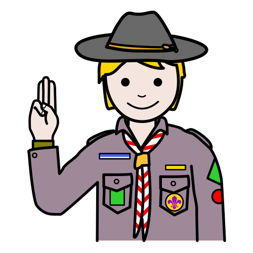 Pictograma de scout para niños con autismo y TEA