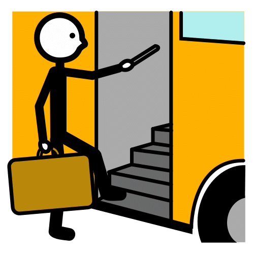 Pictograma de viajar para niños con TEA