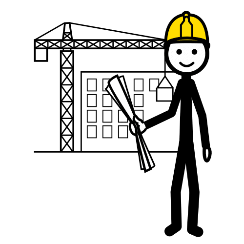 Pictograma de arquitecto para niños con TEA