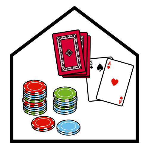 Pictograma de casino para niños con TEA