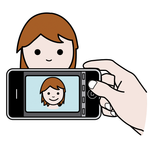 Pictograma de fotografiar para niños con TEA