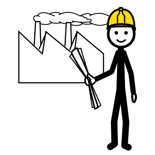 Pictograma de ingeniero técnico para niños con TEA
