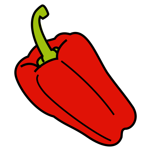 Pictograma de pimiento para niños con TEA