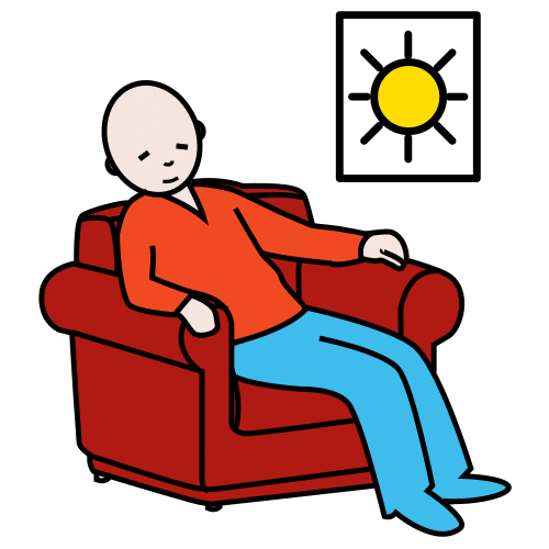 Pictograma de siesta para niños con autismo y TEA