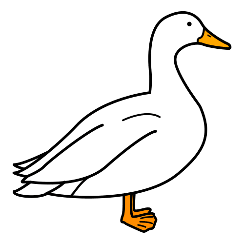 Pictograma de pato para niños con TEA