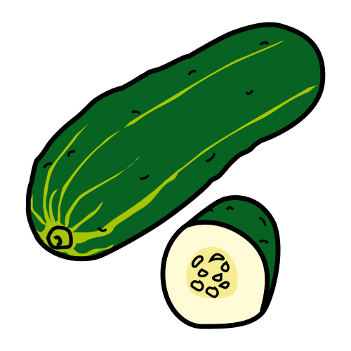 Pictograma de pepino para niños con autismo y TEA