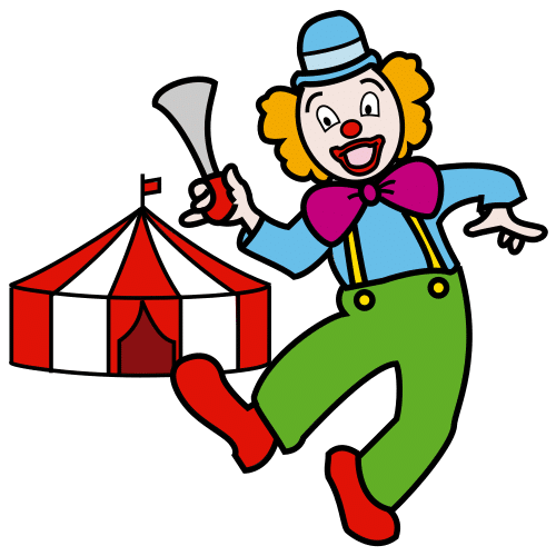 Pictograma de payaso para niños con TEA