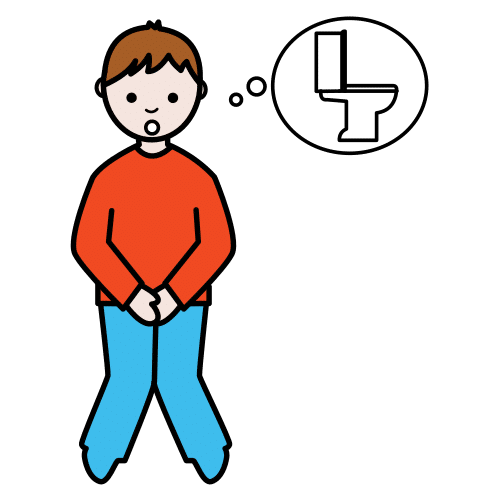 Pictograma de tener ganas de hacer pis para niños con TEA