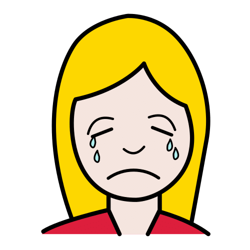 Pictograma de llorar para niños con autismo y TEA